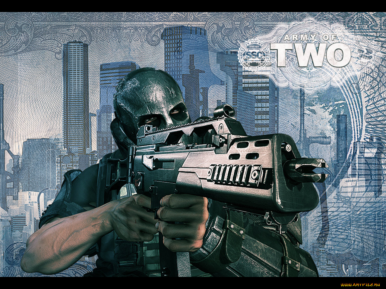 , , army, of, two